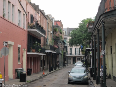 Typical street in new orleans