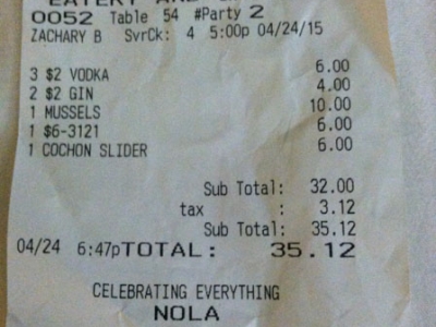 Happy receipt