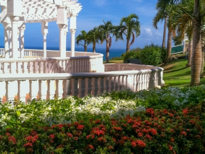 Beautiful grounds of El Conquistador - they do weddings here. 