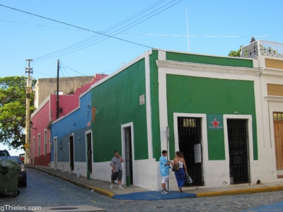 Colorful buildings in old san juan 