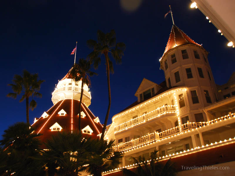 Hotel del Coronado at night