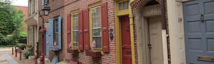 Elfreth Alley in Philadelphia - old world charm